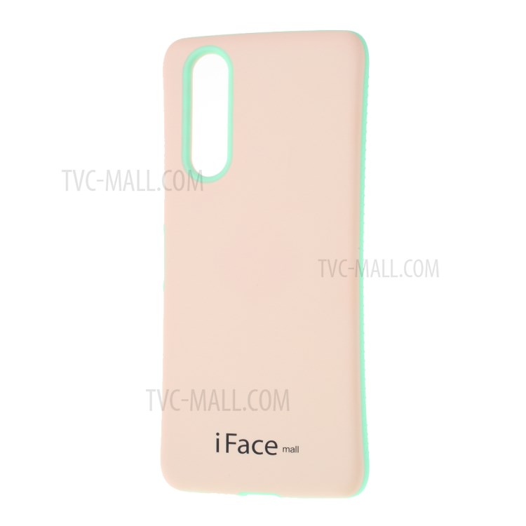 IFACE MALL Macaron Series PC TPU Combo Protection Case for Sony Xperia 5 - Pink / Cyan-2