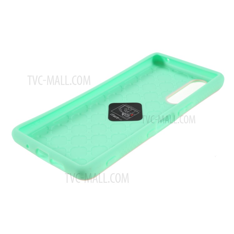 IFACE MALL Macaron Series PC TPU Combo Protection Case for Sony Xperia 5 - Pink / Cyan-5