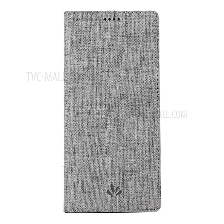 IVL Coque En Cuir Stand Fente Pour Carte DMX Texture Croix Pour Sony Xperia L4 - Gris-5