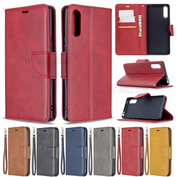 Shell Carteira De Couro Com Caso De Suporte Para Sony Xperia L4 - Preto-10
