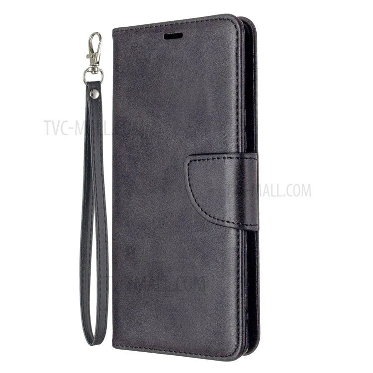 Cáscara de Cuero de Billetera Con Estuche Para Sony Xperia L4 - Negro