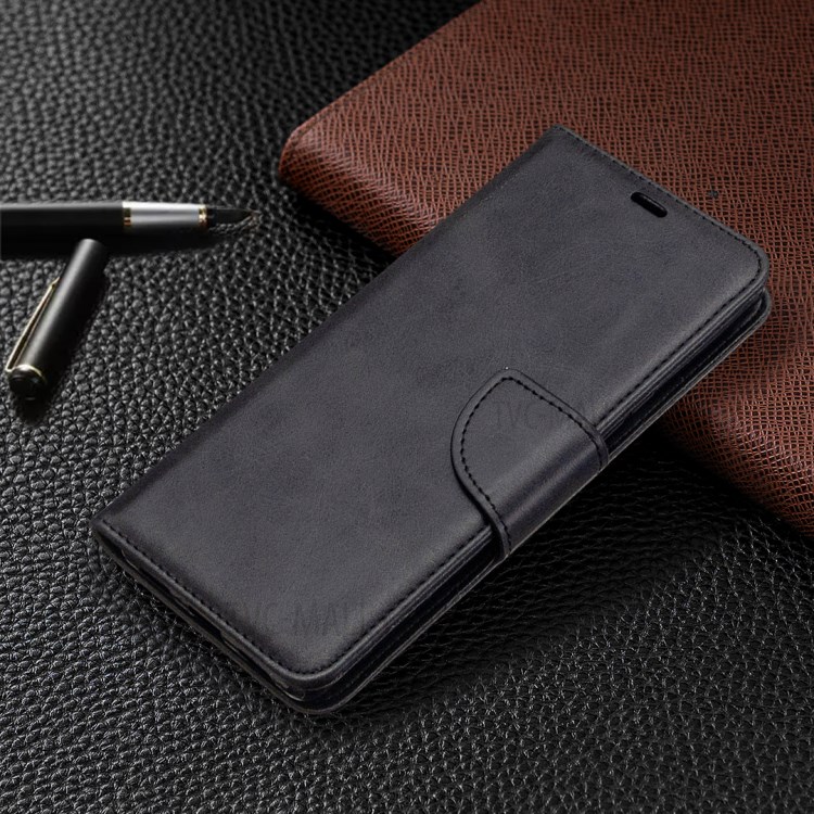 Cáscara de Cuero de Billetera Con Estuche Para Sony Xperia L4 - Negro