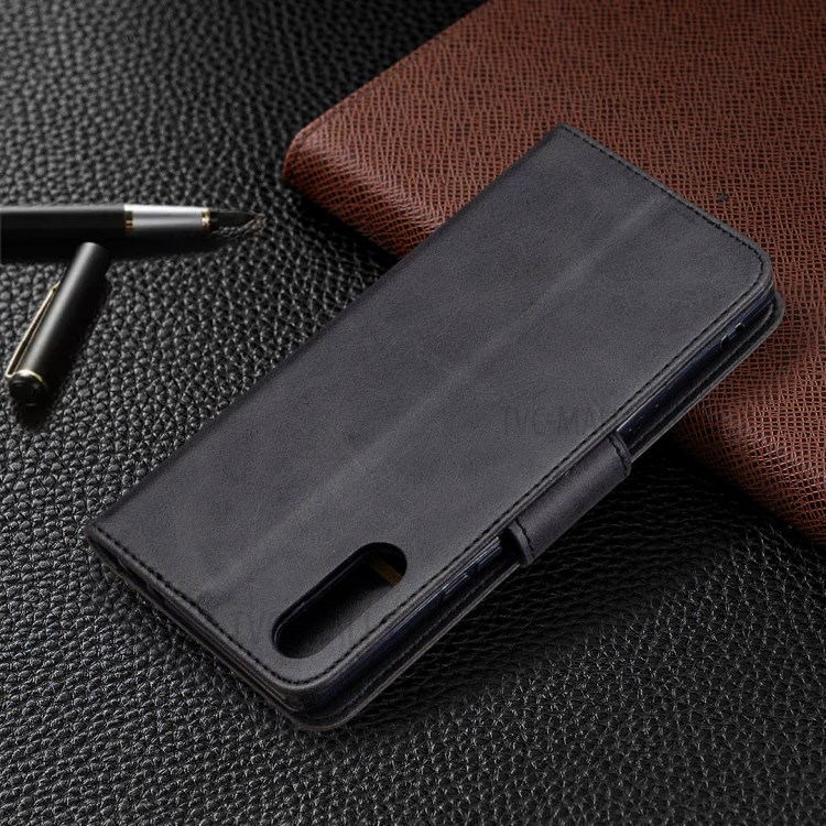 Cáscara de Cuero de Billetera Con Estuche Para Sony Xperia L4 - Negro