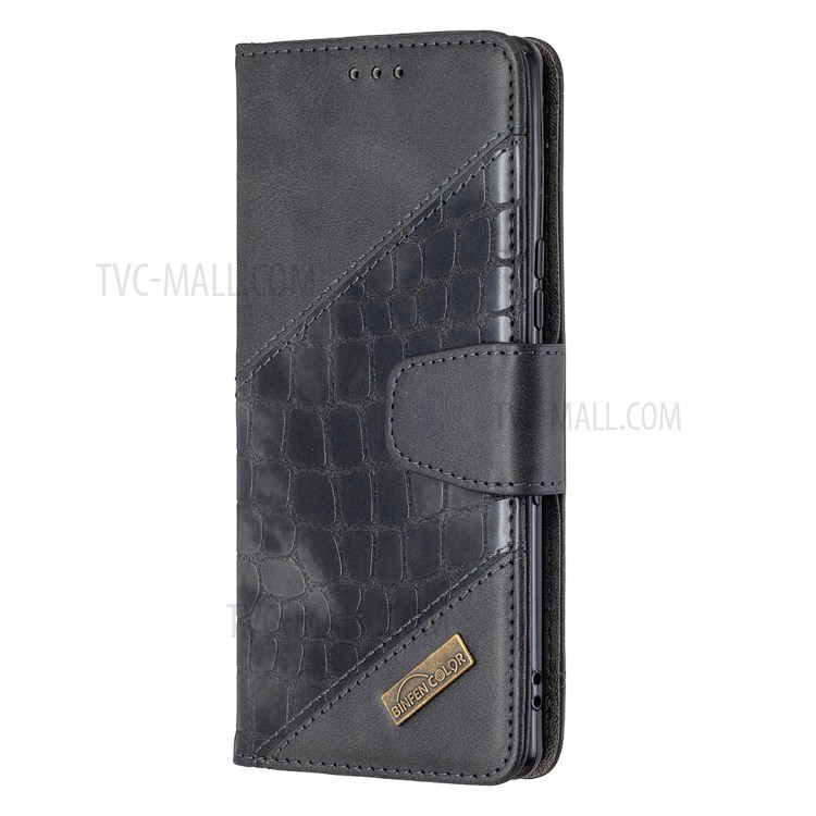 Crocodile Skin Assorted Color Style Leather Shell for Sony Xperia L4 - Black-2