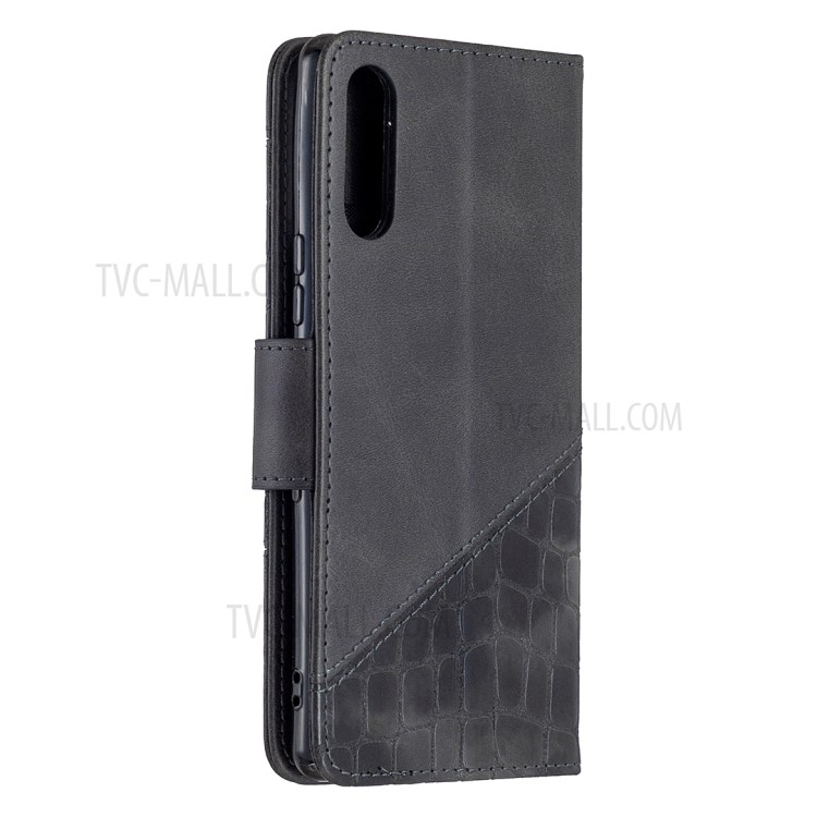 Crocodile Skin Assorted Color Style Leather Shell for Sony Xperia L4 - Black-3