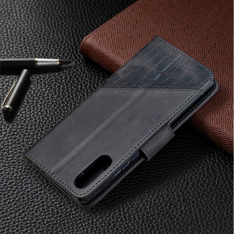 Crocodile Skin Assorted Color Style Leather Shell for Sony Xperia L4 - Black-8