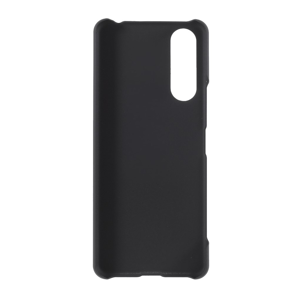 Rubberized Plastic Back Phone Shell for Sony Xperia 5 II - Black-3