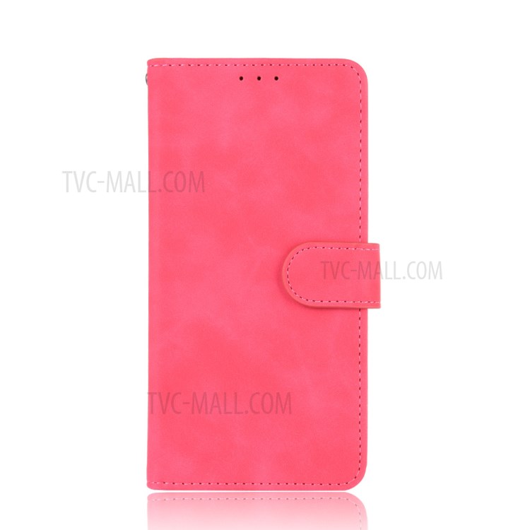 Skin-touch PU Leather Wallet Stand Phone Case for Sony Xperia 8 Lite - Rose-2