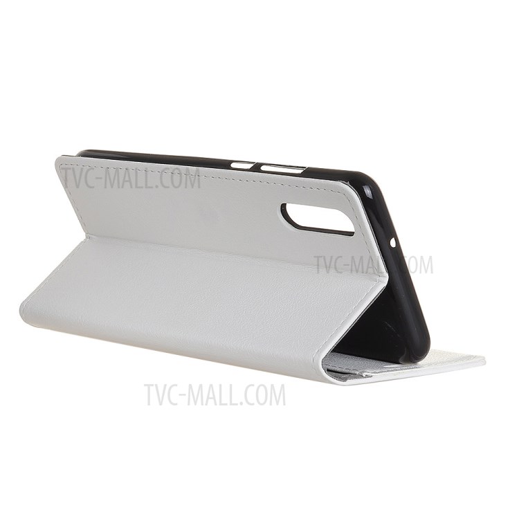 Wallet Stand PU Leather Flip Phone Cover for Sony Xperia 5 II - White-4