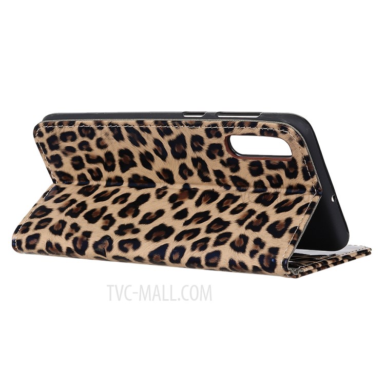 Leopard Texture PU Leather Wallet Stand Phone Case for Sony Xperia 5 II-4