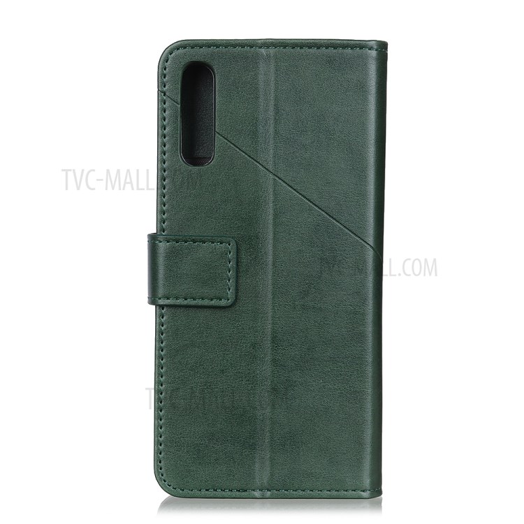 PU Leather Wallet Stand Phone Protective Cover for Sony Xperia 5 II - Green-3