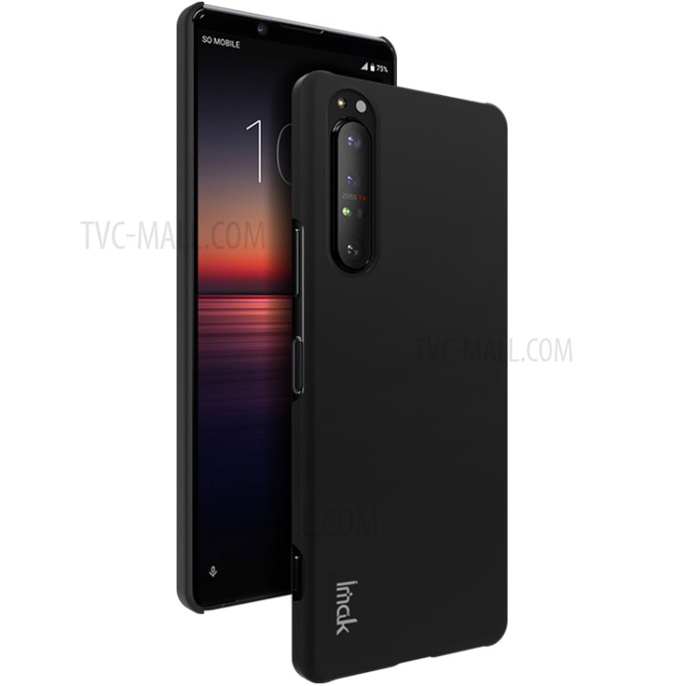 IMAK Cowboy Hard Shell PC Cell Phone Case for Sony Xperia 1 II - Metal Black-1
