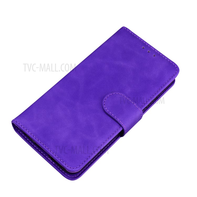 Leather Wallet Stand Phone Case for Sony Xperia L4 - Purple-4