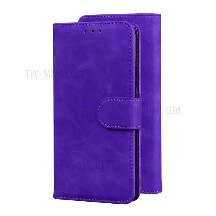 Leather Wallet Stand Phone Case for Sony Xperia L4 - Purple-6