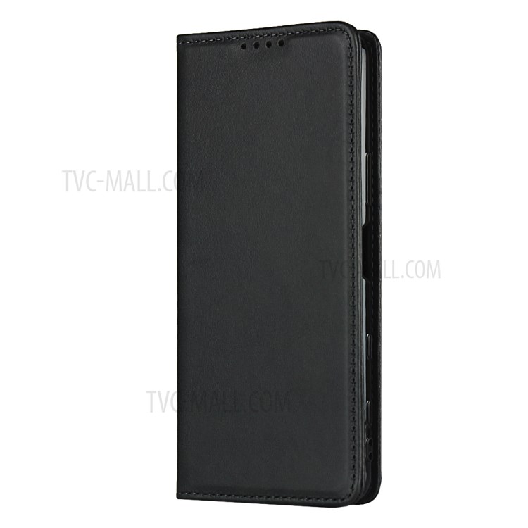 Auto-absorbed Wallet Leather Stand Case for Sony Xperia 5 II - Black-3
