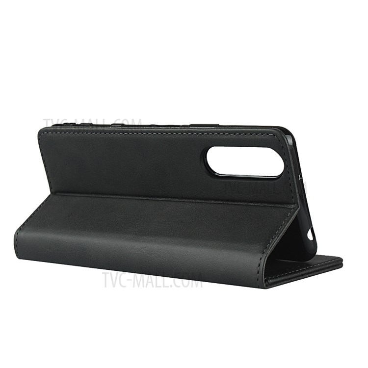 Auto-absorbed Wallet Leather Stand Case for Sony Xperia 5 II - Black-6