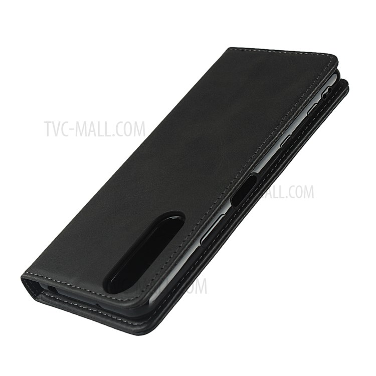 Auto-absorbed Wallet Leather Stand Case for Sony Xperia 5 II - Black-7