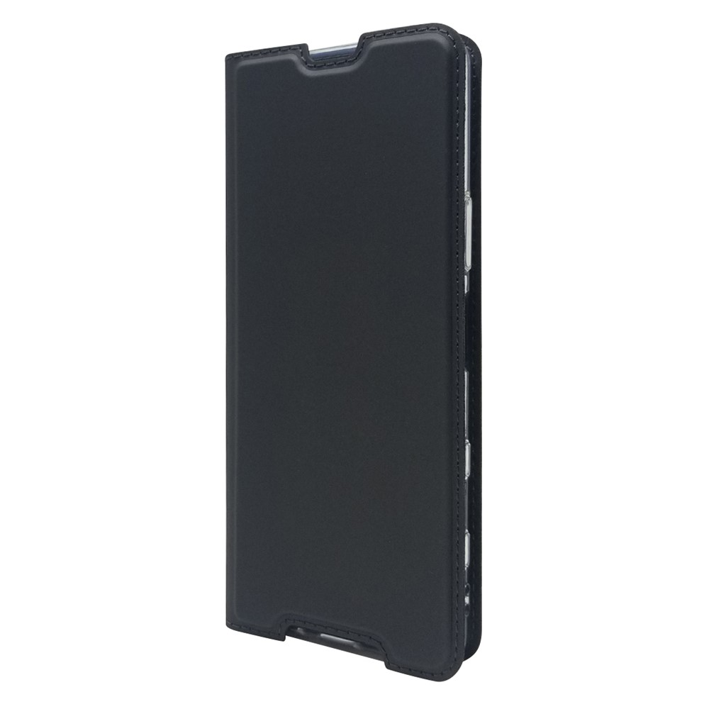 Magnetic Adsorption Stand Leather Card Holder Case for Sony Xperia 5 II - Black-9