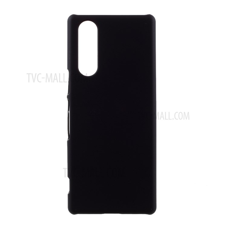 Rubberized Plastic Cell Phone Cover for Sony Xperia XZ5 Hard Case - Black-1