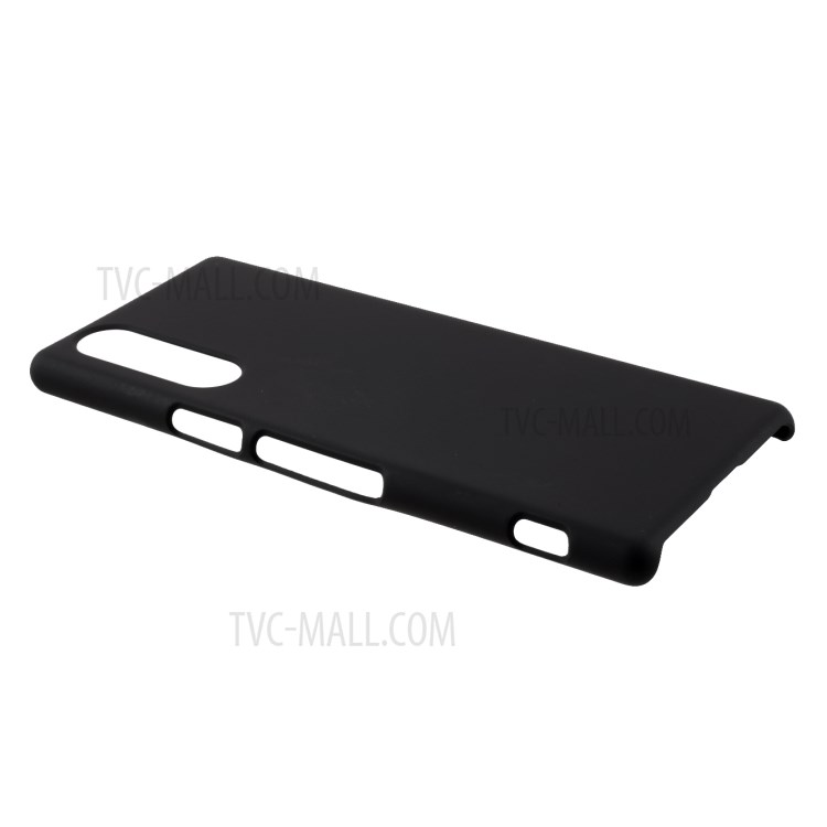 Rubberized Plastic Cell Phone Cover for Sony Xperia XZ5 Hard Case - Black-4