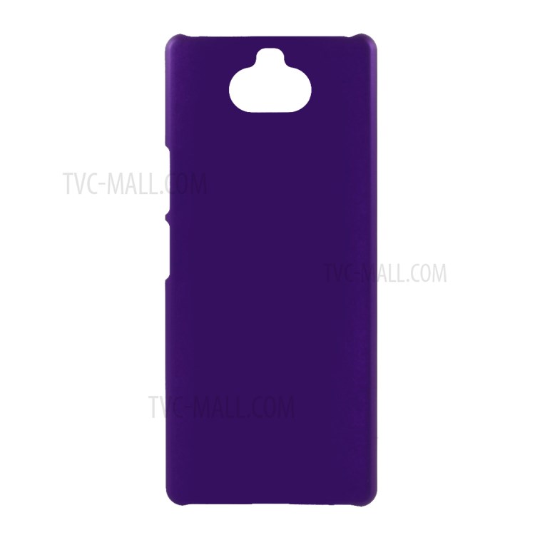 Rubberized Plastic Cell Phone Cover for Sony Xperia XA4 Hard Protector Case - Purple-1