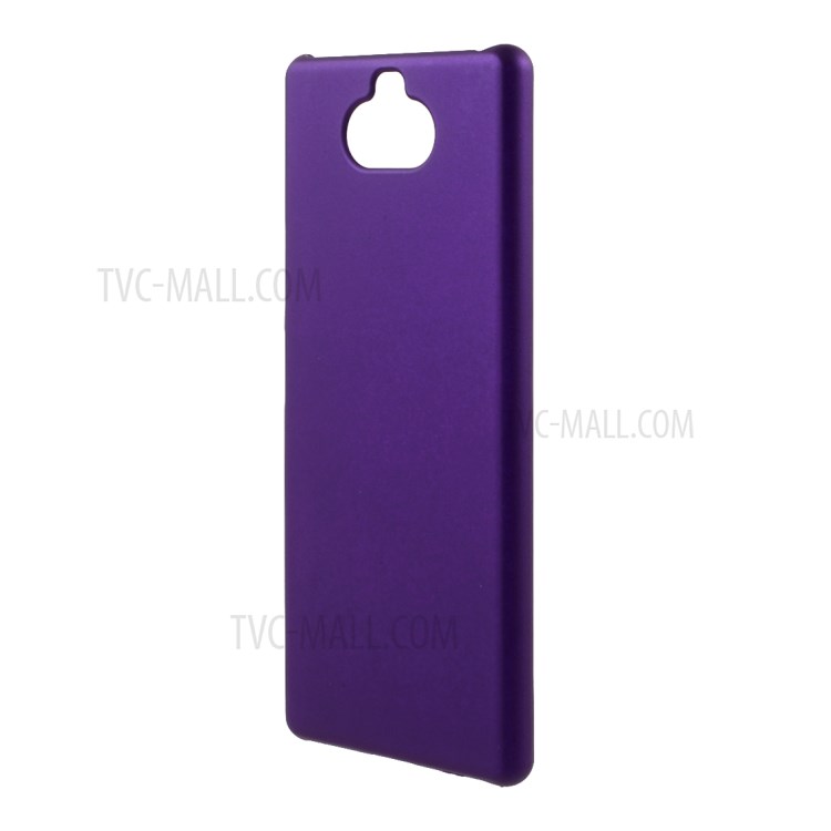 Rubberized Plastic Cell Phone Cover for Sony Xperia XA4 Hard Protector Case - Purple-2