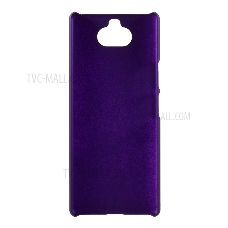 Rubberized Plastic Cell Phone Cover for Sony Xperia XA4 Hard Protector Case - Purple-3