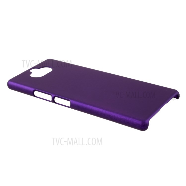 Rubberized Plastic Cell Phone Cover for Sony Xperia XA4 Hard Protector Case - Purple-4