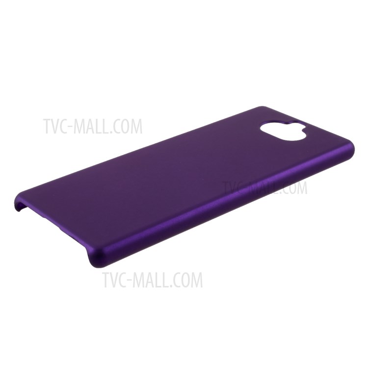 Rubberized Plastic Cell Phone Cover for Sony Xperia XA4 Hard Protector Case - Purple-5