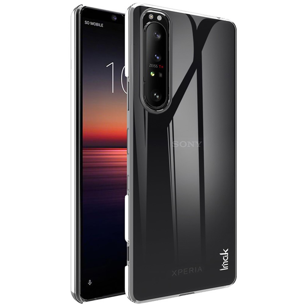 IMAK Clear Wear-resistant Hard Cell Phone Case for Sony Xperia 1 III-7