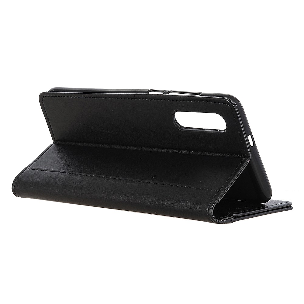 Wallet Design Leather Phone Stand Cover Case for Sony Xperia Ace II - Black-3
