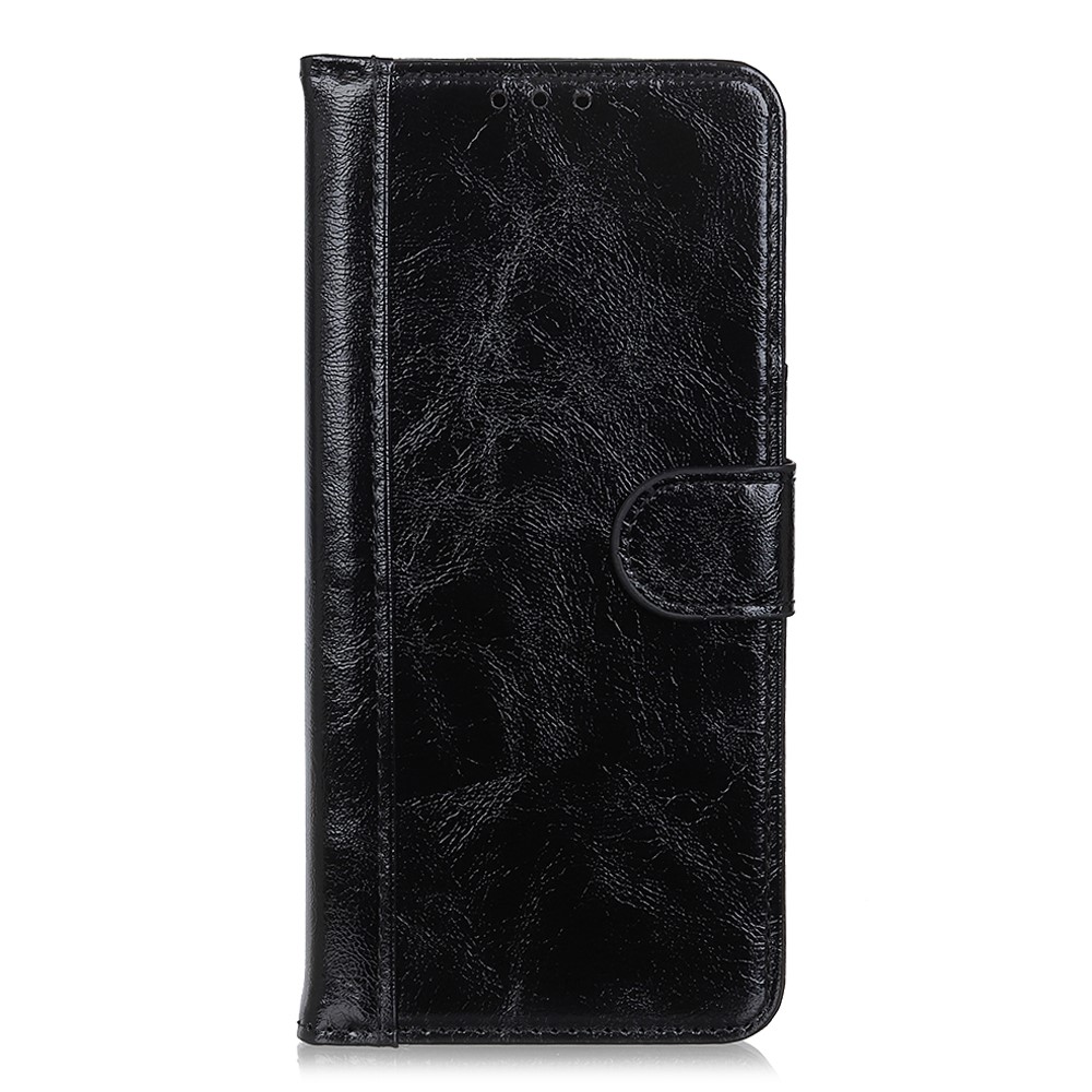 Crazy Horse Skin Split Leather Phone Cover Shell for Sony Xperia 10 III - Black-3