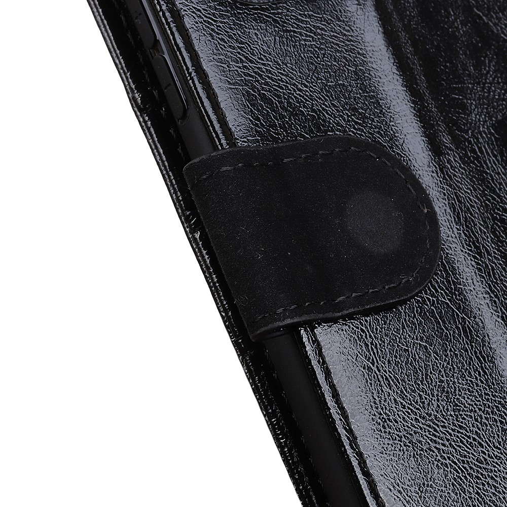Crazy Horse Skin Split Leather Phone Cover Shell for Sony Xperia 10 III - Black-8