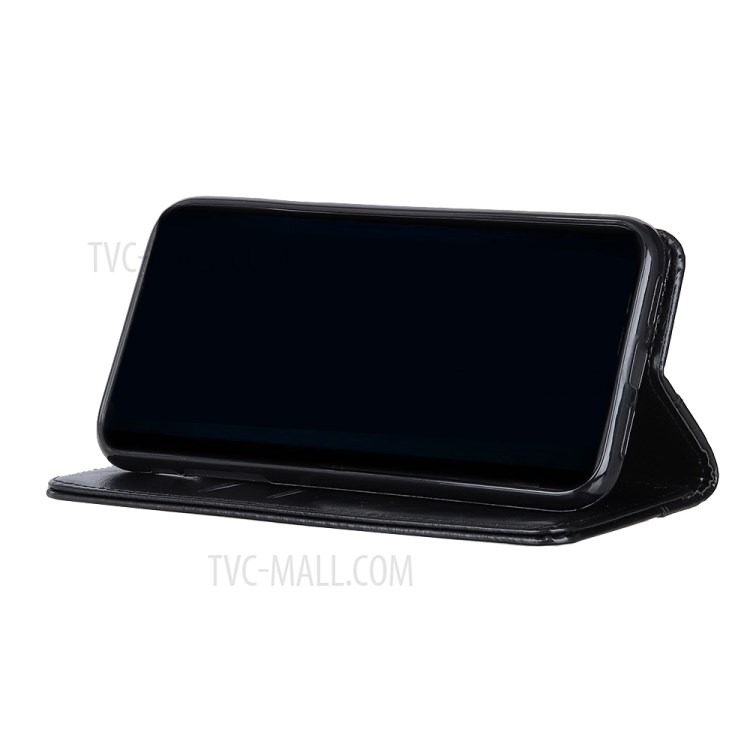 Auto-Absorbed Magnet Leather Wallet Protection Case Stand for Sony Xperia 1 III - Black-6