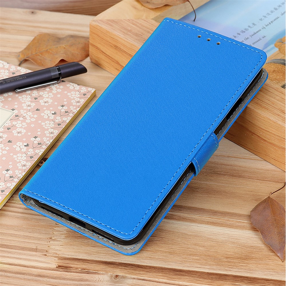 Wallet Leather Stand Case for Sony Xperia 10 III - Blue-4