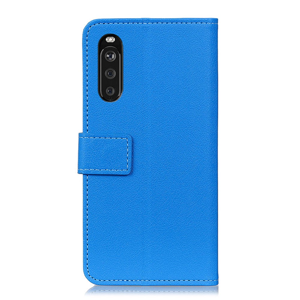 Wallet Leather Stand Case for Sony Xperia 10 III - Blue-5