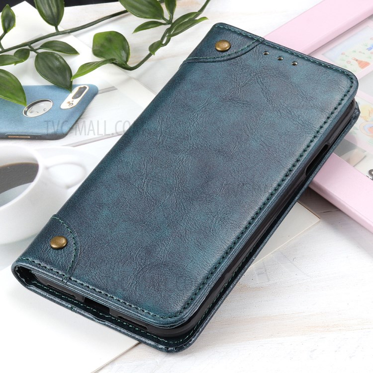 Auto-absorbed PU Leather Wallet Case Shell for Sony Xperia 10 III - Blue-2