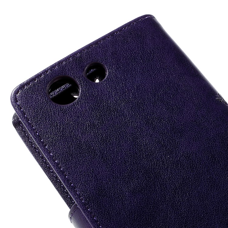 Butterfly Leather Phone Case for Sony Xperia Z3 Compact D5803 D5833 M55w - Purple-9