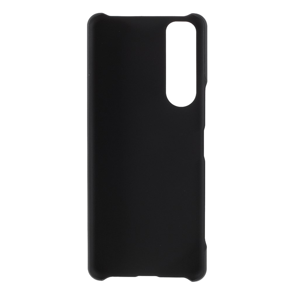 Rubberized Hard PC Cell Phone Case Full Protection Cover for Sony Xperia 5 III - Black-3