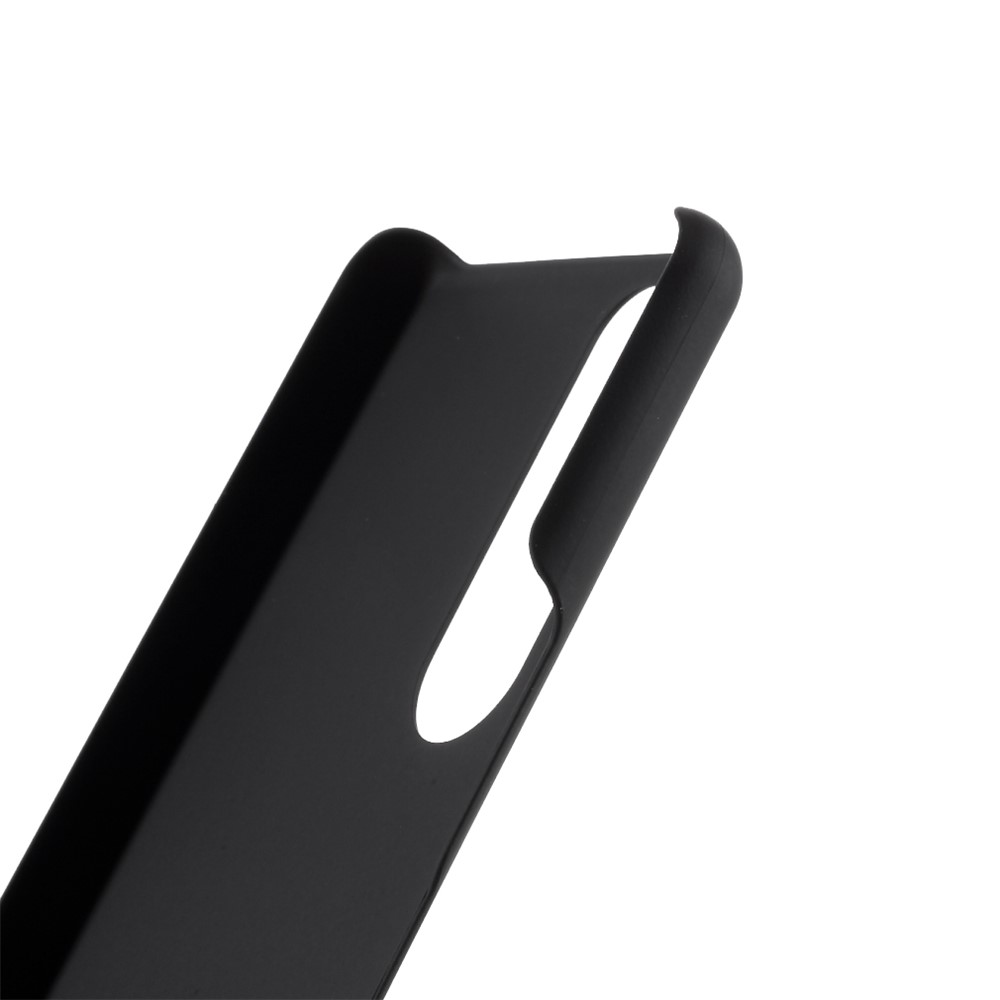 Rubberized Hard PC Cell Phone Case Full Protection Cover for Sony Xperia 5 III - Black-6
