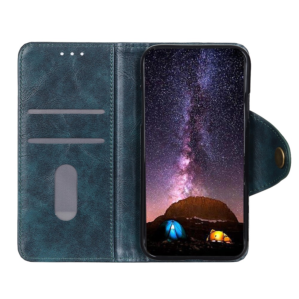 Magnetic Clasp Leather Case Wallet Stand Phone Cover Shell for Sony Xperia 5 III - Blue-2