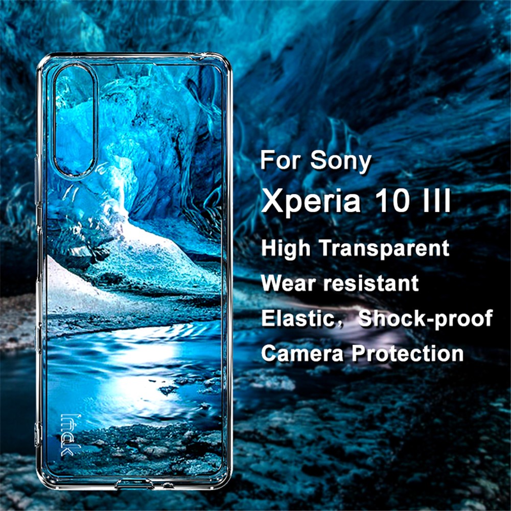 IMAK UX-5 Series Well-Protected Transparent Flexible TPU Case for Sony Xperia 10 III-2