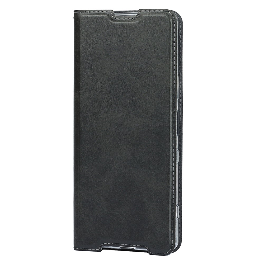 Leather Stand Case with Card Slot for Sony Xperia 1 III - Black-8