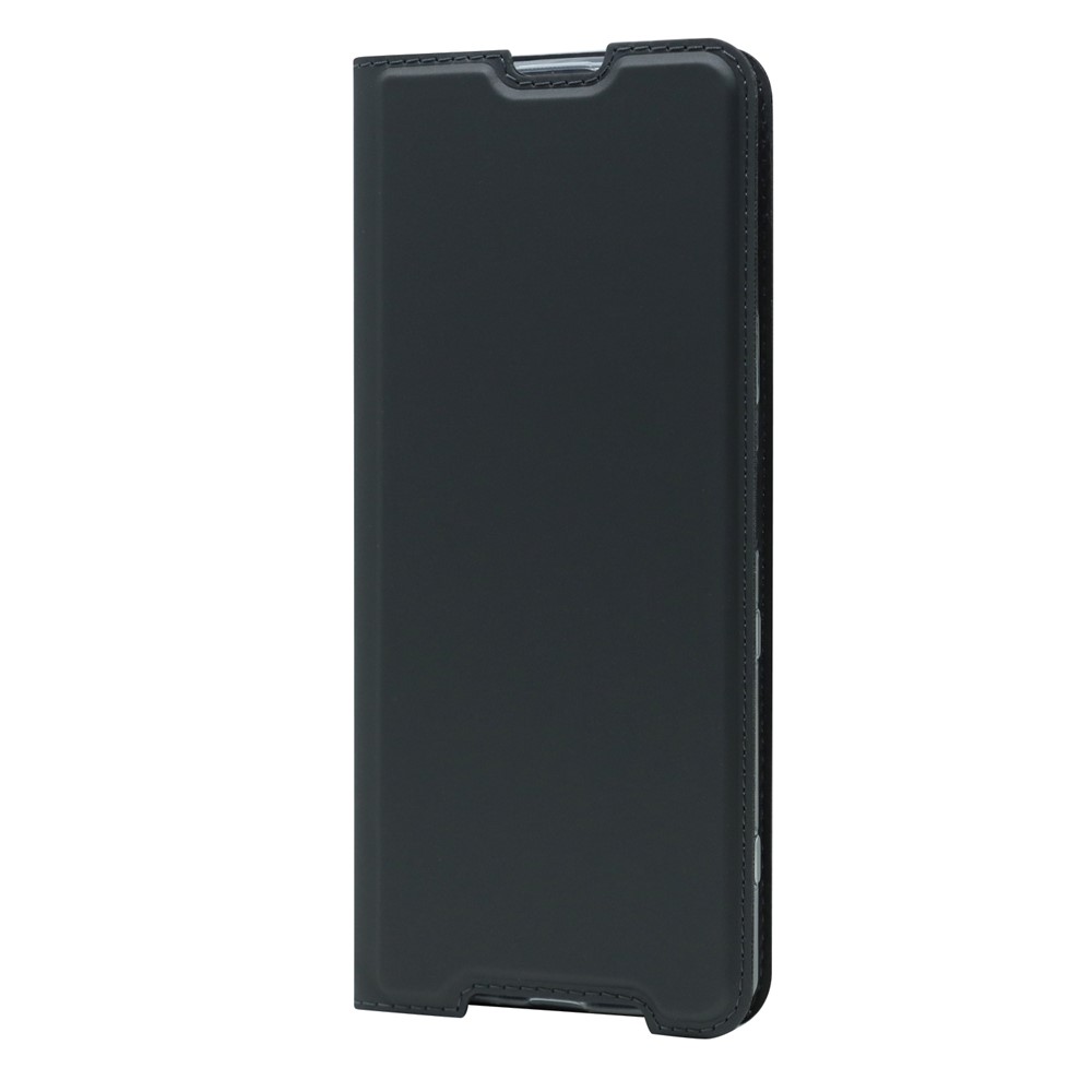Auto-absorbed Stand Leather Mobile Phone Case Shell Cover with Card Holder for Sony Xperia 1 III - Black-2