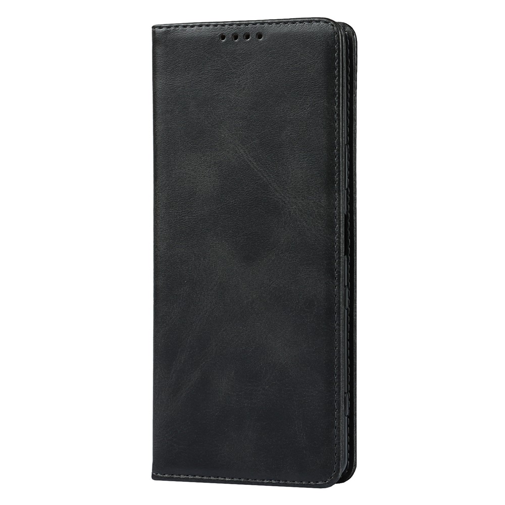 Auto-absorbed Wallet Leather Stand Shell for Sony Xperia 1 III - Black-6