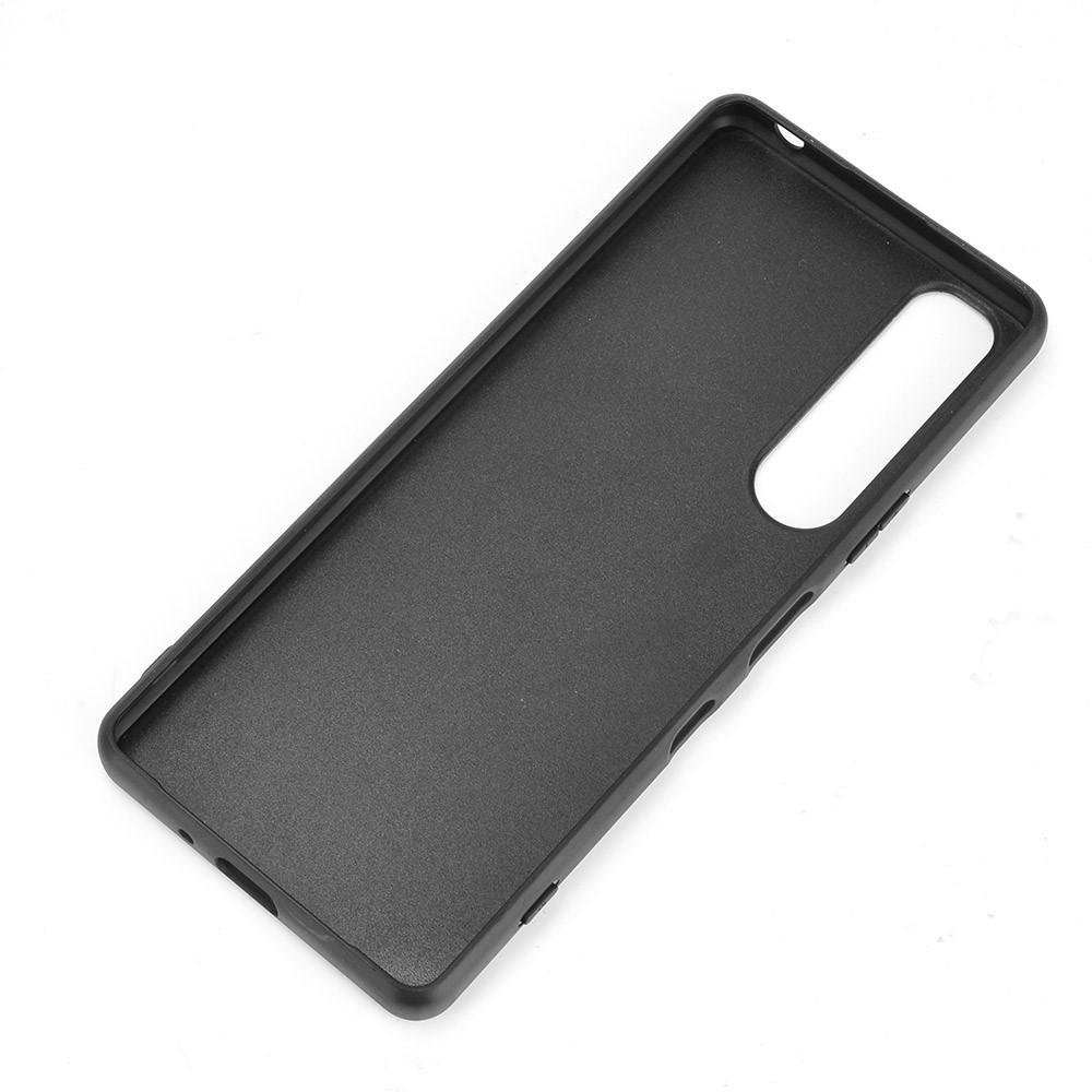 Litchi Texture PU Leather Coated PC Mobile Casing for Sony Sony Xperia 1 III - Black-5
