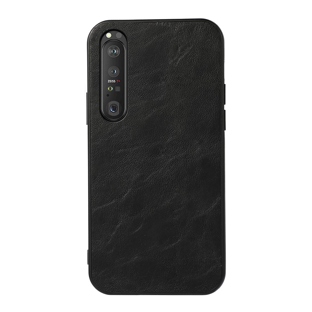 Crazy Horse Texture PU Leather Hybrid Phone Case for Sony Xperia 1 III - Black-1