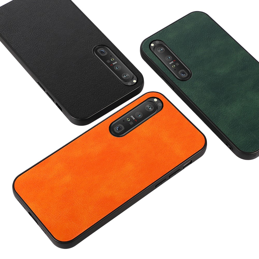 Litchi Texture PU Leather Coated Hybrid Phone Cover Case for Sony Xperia 1 III - Black-3