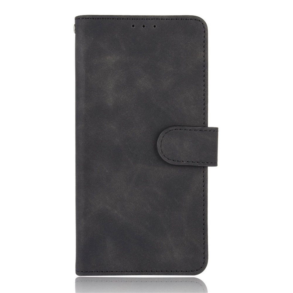Skin-touch PU Leather Stand Phone Case Cover with Wallet Design for Sony Xperia Ace 2 - Black-2