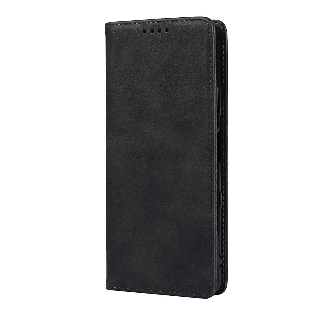 Magnetic Auto-absorbed Wallet Stand Leather Phone Case for Sony Xperia 10 III - Black-2